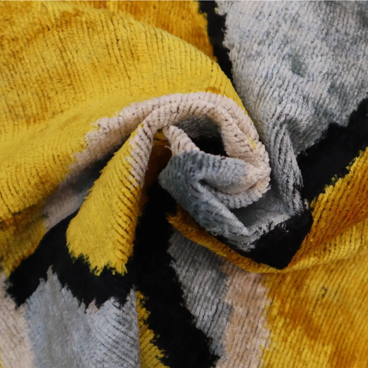 Canvello Luxury Decorative Yellow Gray Pillow With Down Insert- 16x24 - Canvello