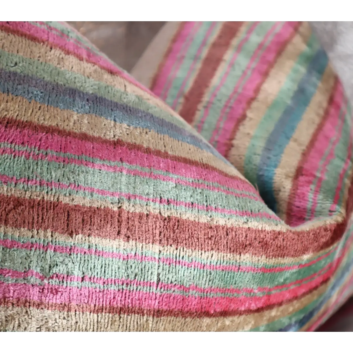 Canvello Luxury Earthtone Stripe Pillow for Couch | 16 x 24 in (40 x 60 cm) - Canvello