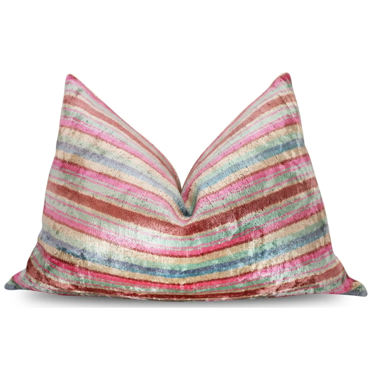 Canvello Luxury Earthtone Stripe Pillow for Couch | 16 x 24 in (40 x 60 cm) - Canvello