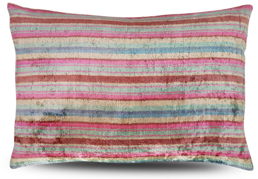 Canvello Luxury Earthtone Stripe Pillow for Couch | 16 x 24 in (40 x 60 cm)