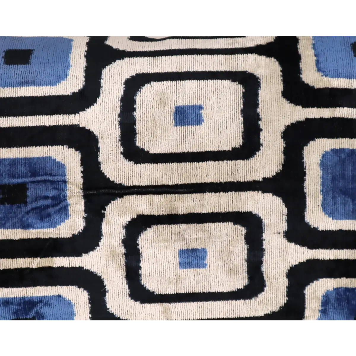 Canvello Luxury Geometric Blue Black Pillow for Couch | 16 x 24 in (40 x 60 cm) - Canvello