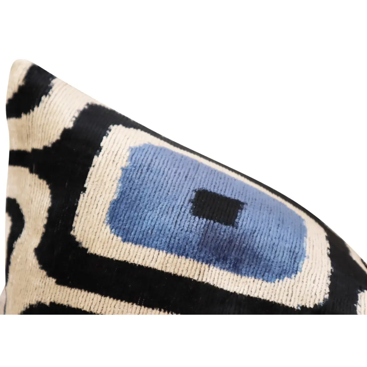 Canvello Luxury Geometric Blue Black Pillow for Couch | 16 x 24 in (40 x 60 cm) - Canvello