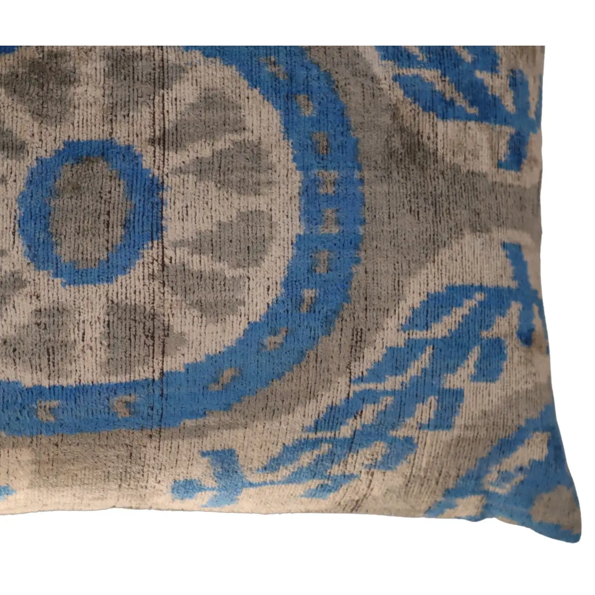 Canvello Luxury Geometric Blue Carbon Grey Pillow for Couch | 16 x 24 in (40 x 60 cm) - Canvello