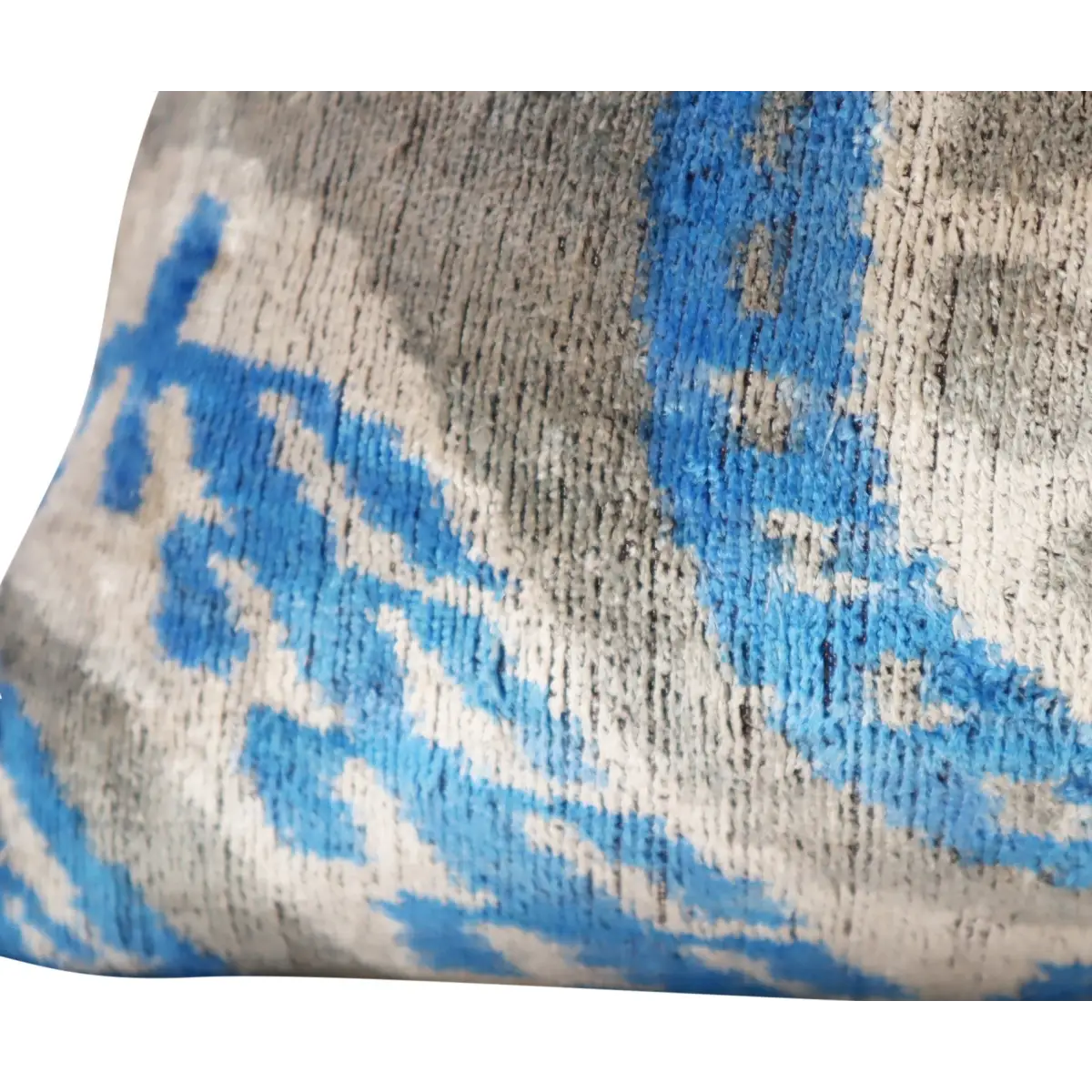 Canvello Luxury Geometric Blue Carbon Grey Pillow for Couch | 16 x 24 in (40 x 60 cm) - Canvello