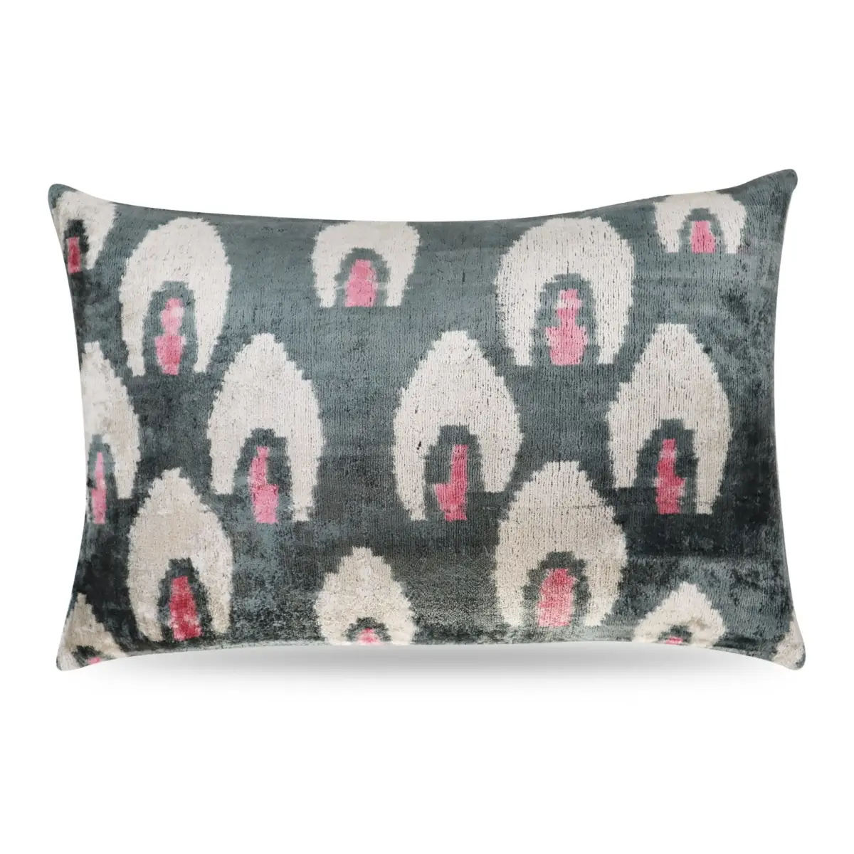 Canvello Luxury Gray Pink Pillow for Couch | 16 x 24 in (40 x 60 cm) - Canvello