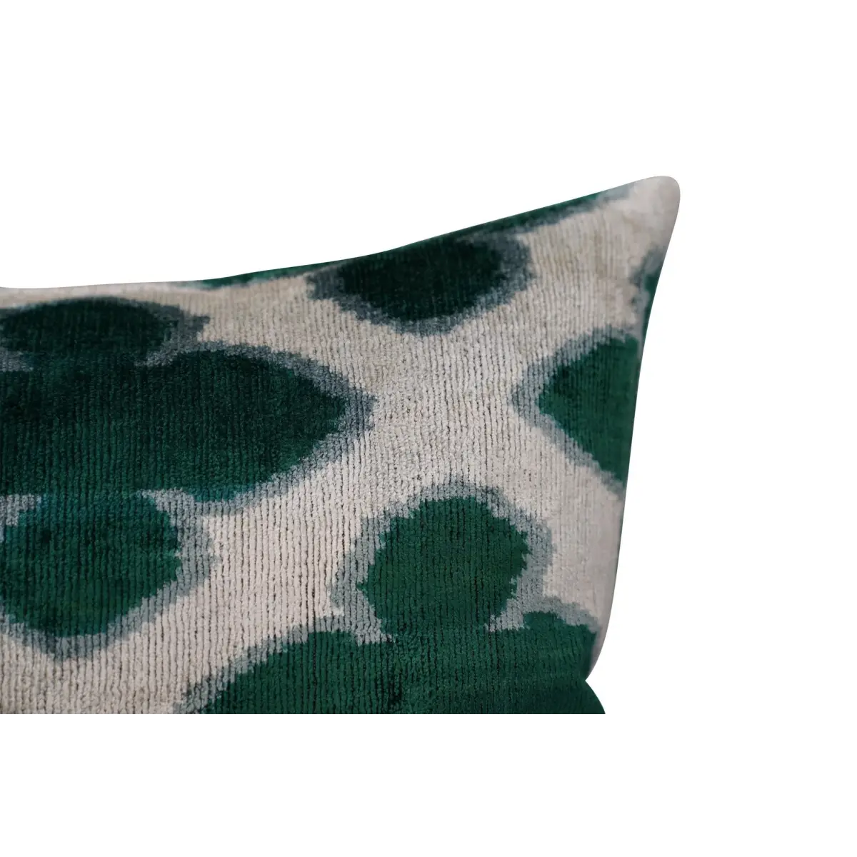 Canvello Luxury Leaf Green Carbon Grey Pillow for Couch | 16 x 24 in (40 x 60 cm) - Canvello