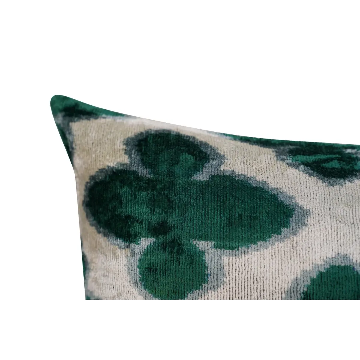 Canvello Luxury Leaf Green Carbon Grey Pillow for Couch | 16 x 24 in (40 x 60 cm) - Canvello