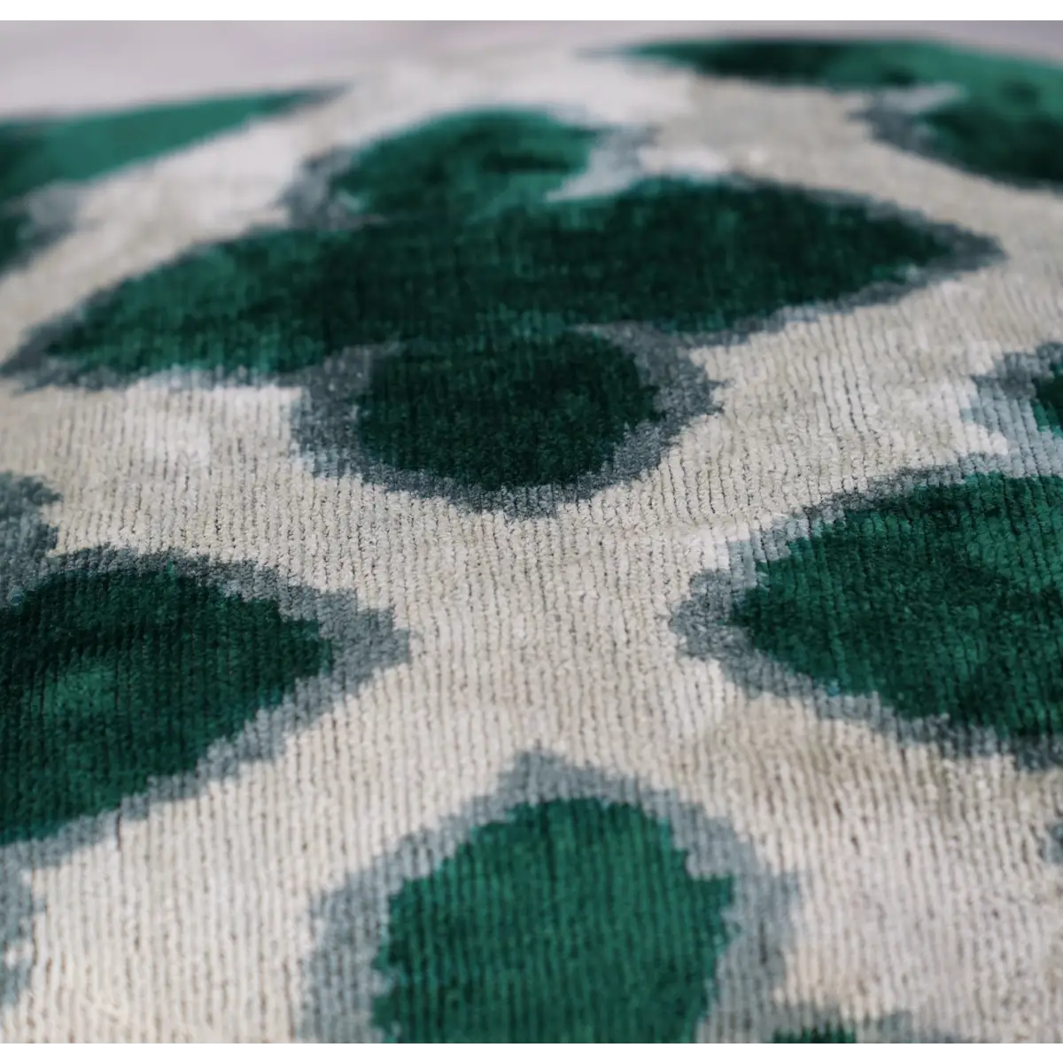Canvello Luxury Leaf Green Carbon Grey Pillow for Couch | 16x16 - Canvello
