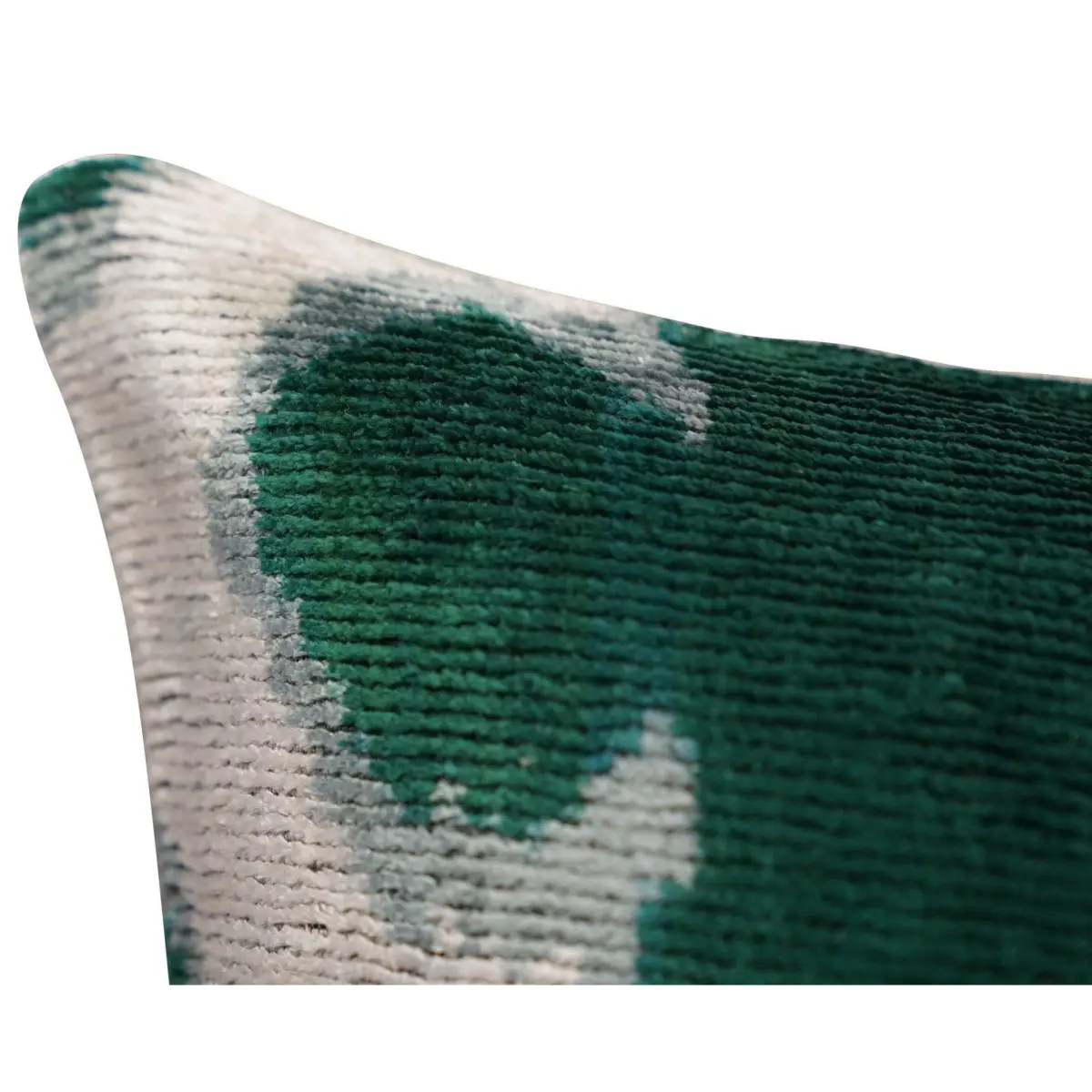 Canvello Luxury Leaf Green Carbon Grey Pillow for Couch | 16x16 - Canvello