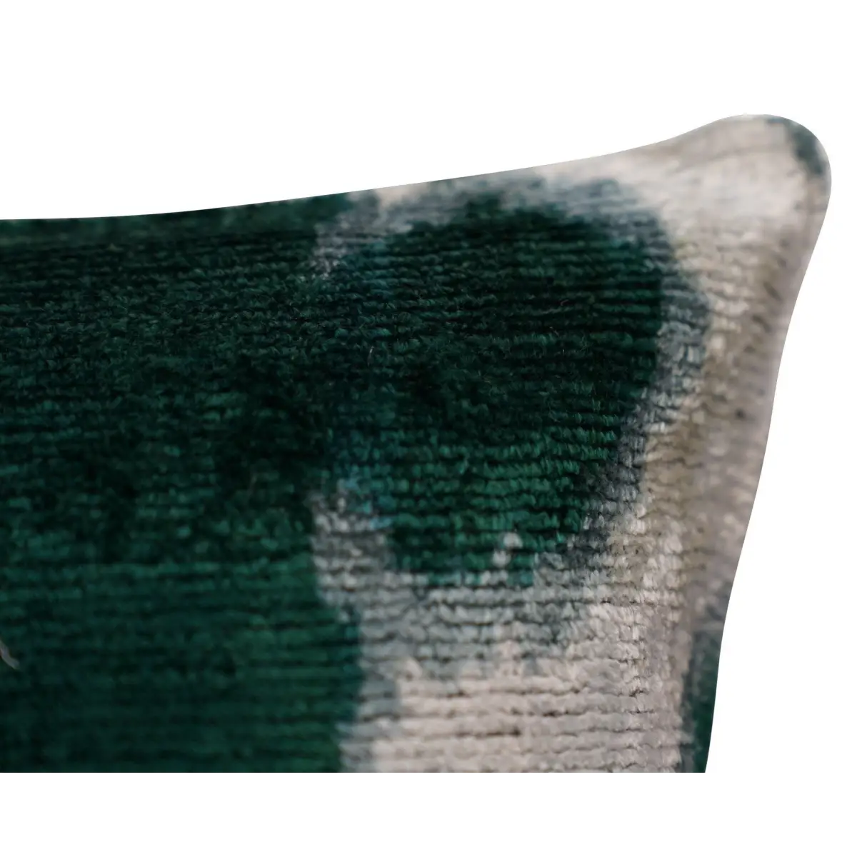 Canvello Luxury Leaf Green Carbon Grey Pillow for Couch | 16x16 - Canvello