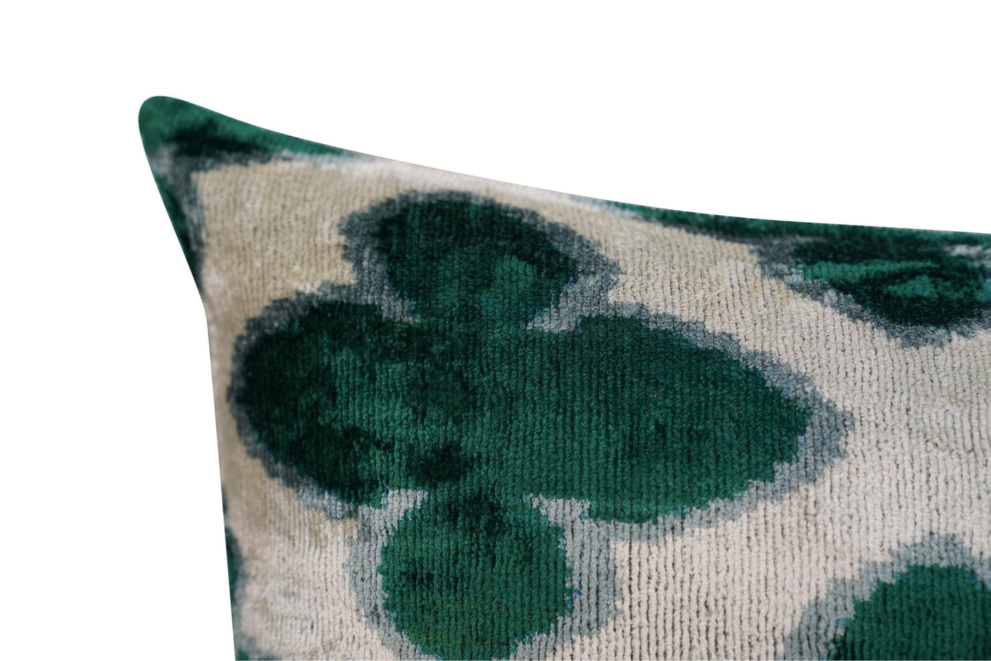 Coussin de canapé Canvello Luxury Leaf Green Carbon Grey | 16 x 24 po (40 x 60 cm)