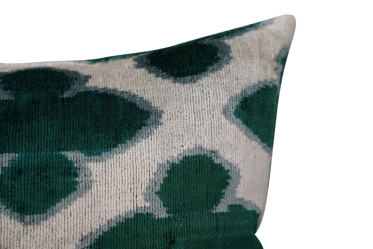 Coussin de canapé Canvello Luxury Leaf Green Carbon Grey | 16 x 24 po (40 x 60 cm)