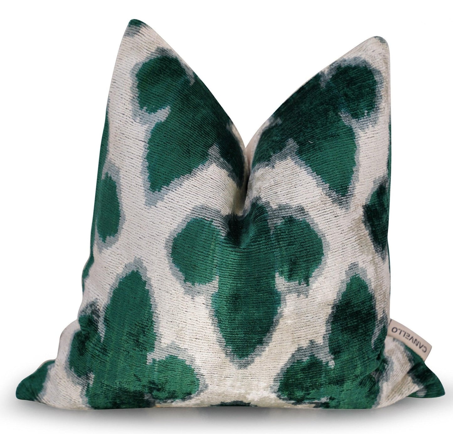 Coussin de canapé Canvello Luxury Leaf Green Carbon Grey | 16x16