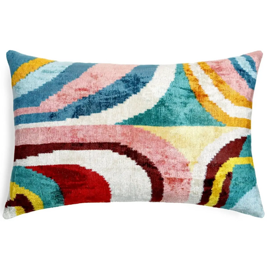 Canvello Luxury Multi Color Throw Pillows Donw Filled - 16x24 - Canvello