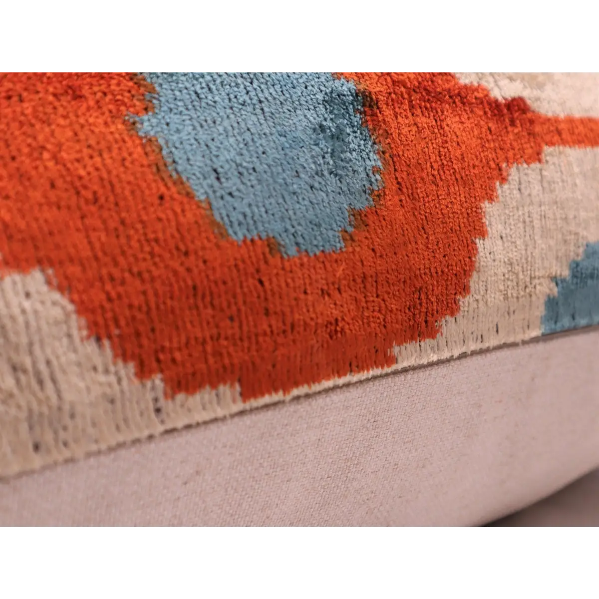 Canvello Luxury Orange Turquoise Pillows For Couch | 16 x 24 in (40 x 60 cm) - Canvello