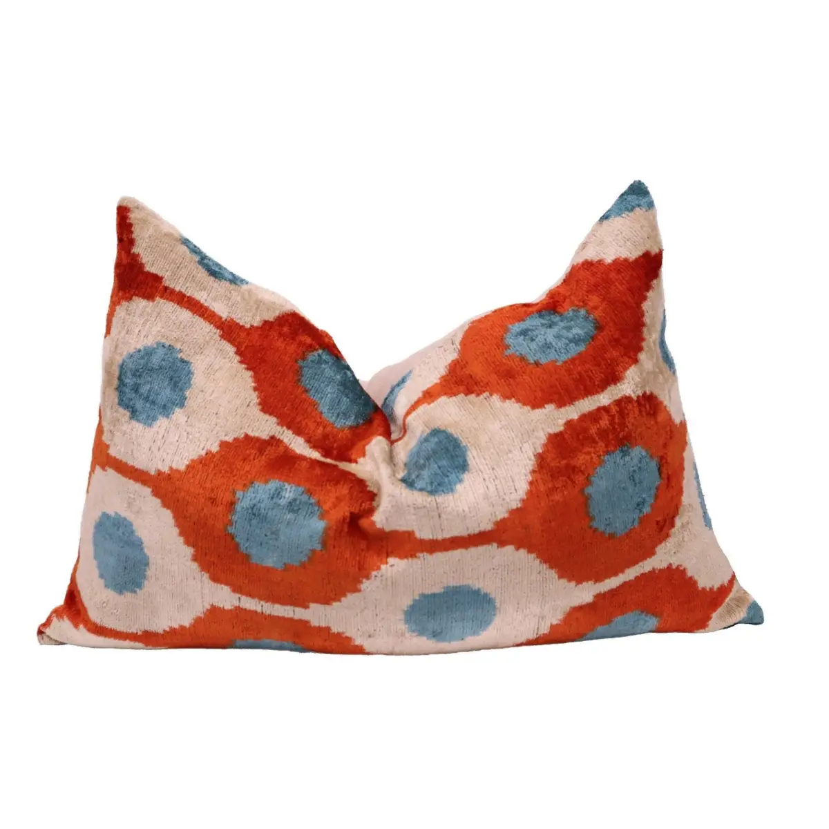 Canvello Luxury Orange Turquoise Pillows For Couch | 16 x 24 in (40 x 60 cm) - Canvello