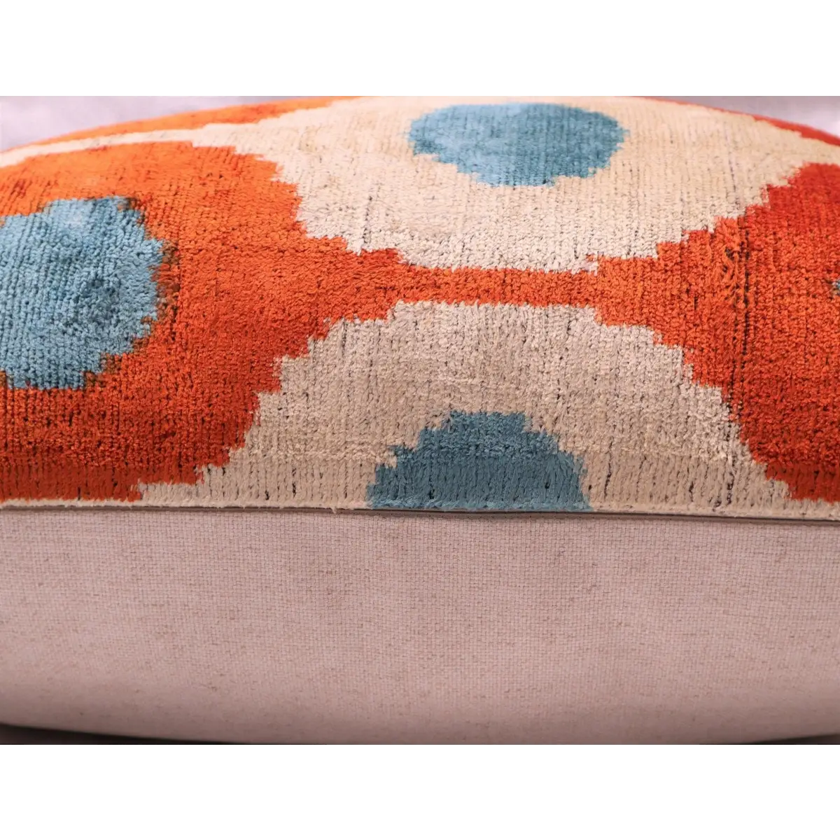Canvello Luxury Orange Turquoise Pillows For Couch | 16 x 24 in (40 x 60 cm) - Canvello