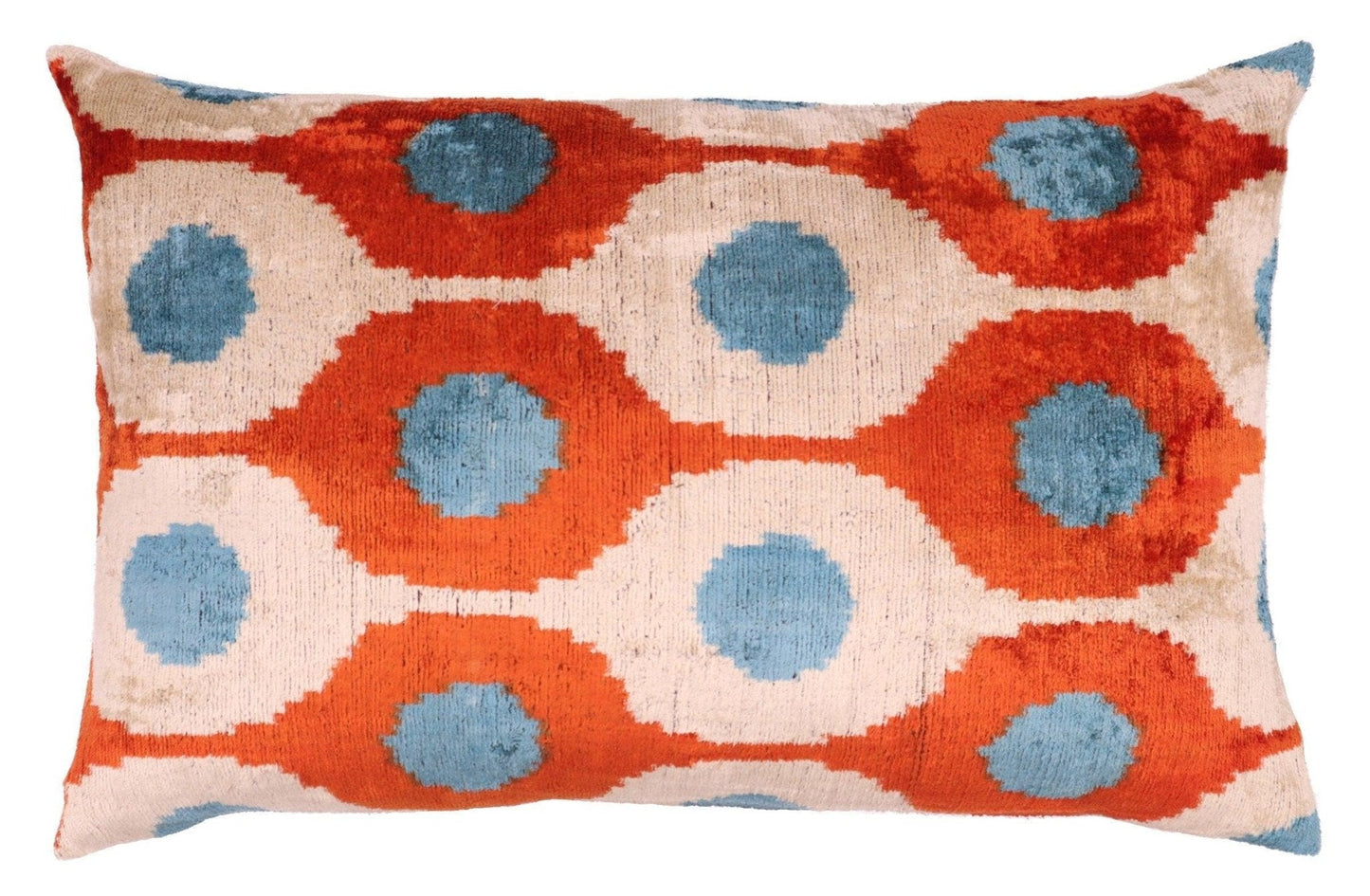 Coussins de canapé de luxe Canvello Orange Turquoise | 16 x 24 po (40 x 60 cm)