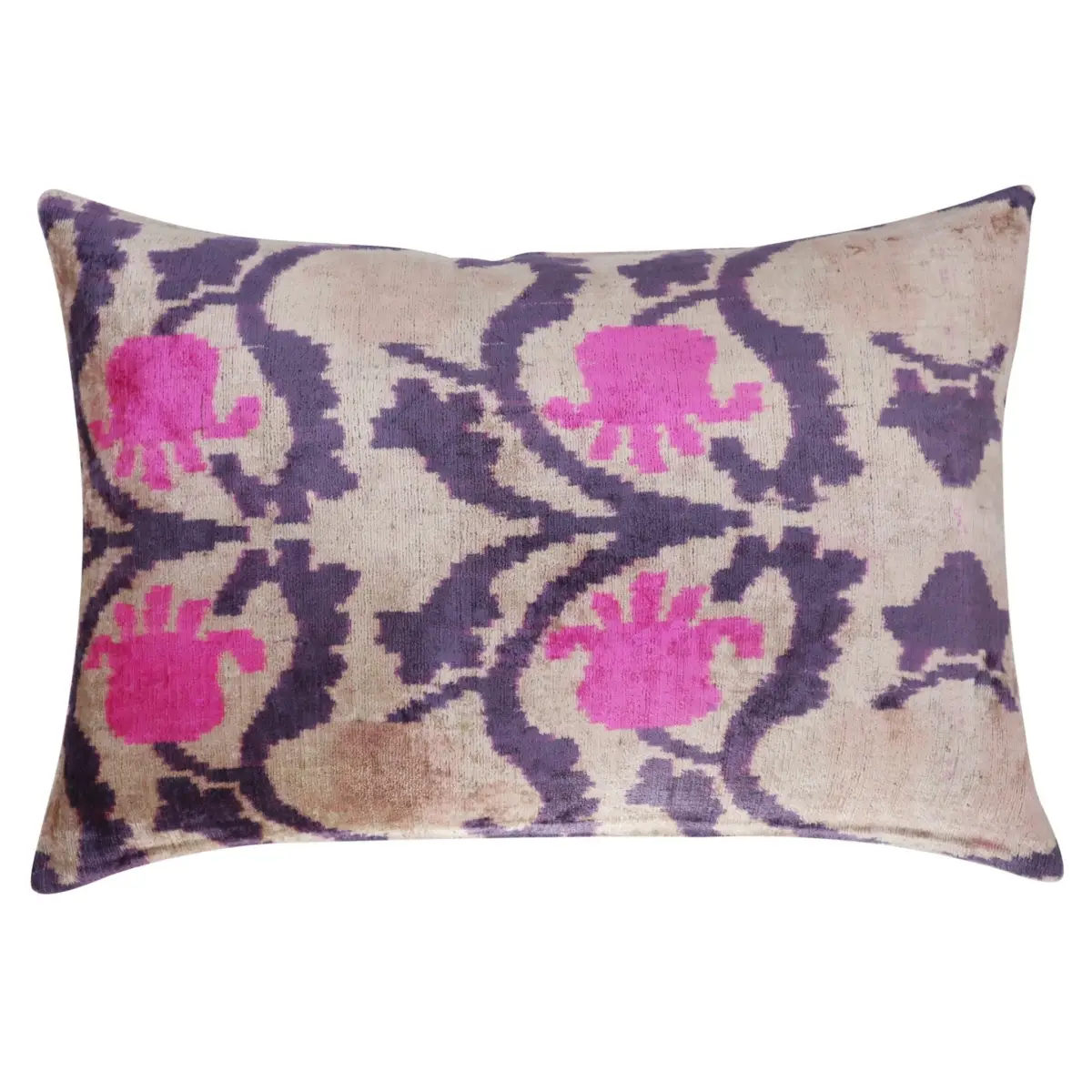 Canvello Luxury Pink Purple Beige Pillow for Couch | 16 x 24 in (40 x 60 cm) - Canvello