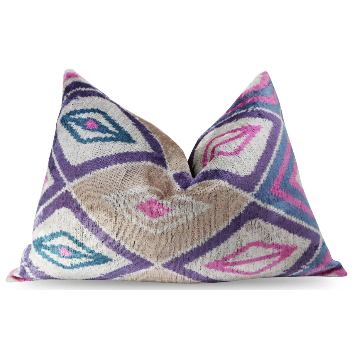 Canvello Luxury Pink Purple Beige Pillow for Couch | 16 x 24 in (40 x 60 cm) - Canvello