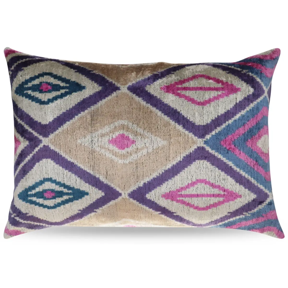 Canvello Luxury Pink Purple Beige Pillow for Couch | 16 x 24 in (40 x 60 cm) - Canvello