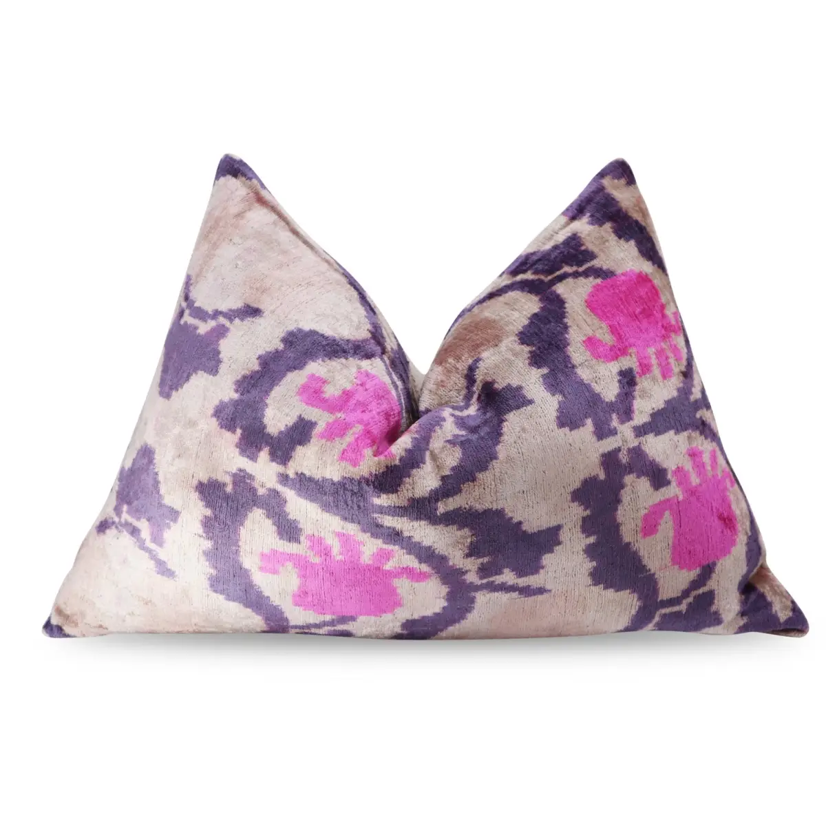 Canvello Luxury Pink Purple Beige Pillow for Couch | 16 x 24 in (40 x 60 cm) - Canvello