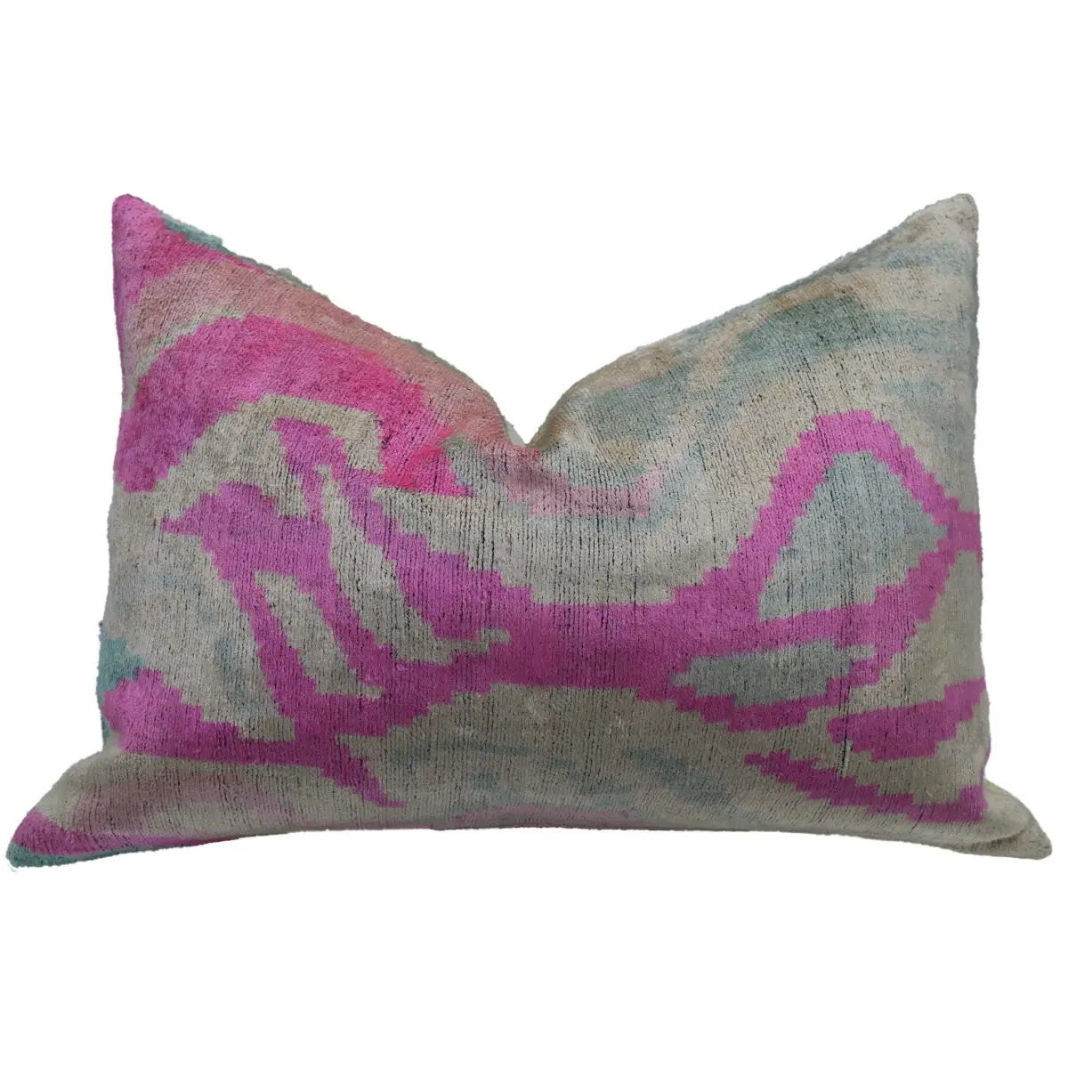 Canvello Luxury Pink Velvet Throw Pillows - 16x24 - Canvello