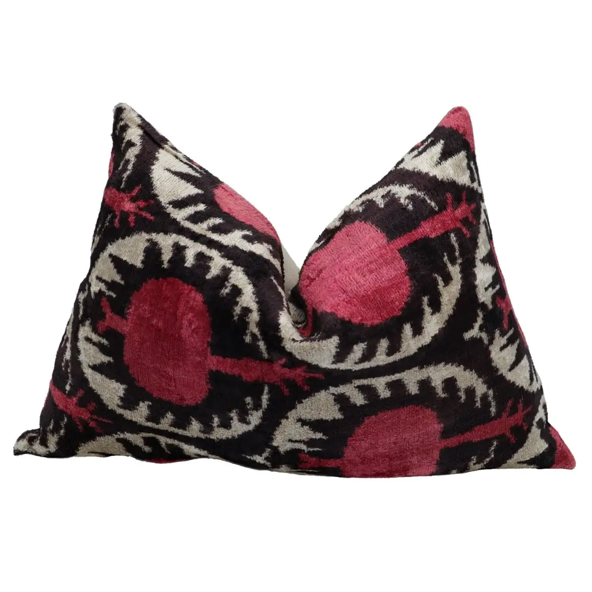 Canvello Luxury Red Pomegranate Velvet Throw Pillows - 16x24 - Canvello