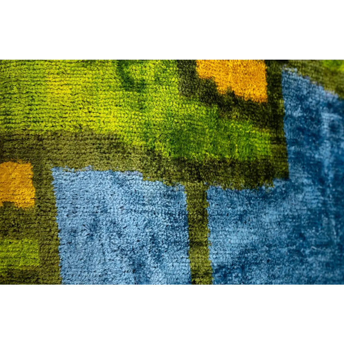 Canvello Multi Color Rainbow Handmade 16x24 Silk Velvet Pillow Organic Veg Dyed Down/Feather Filled - Canvello