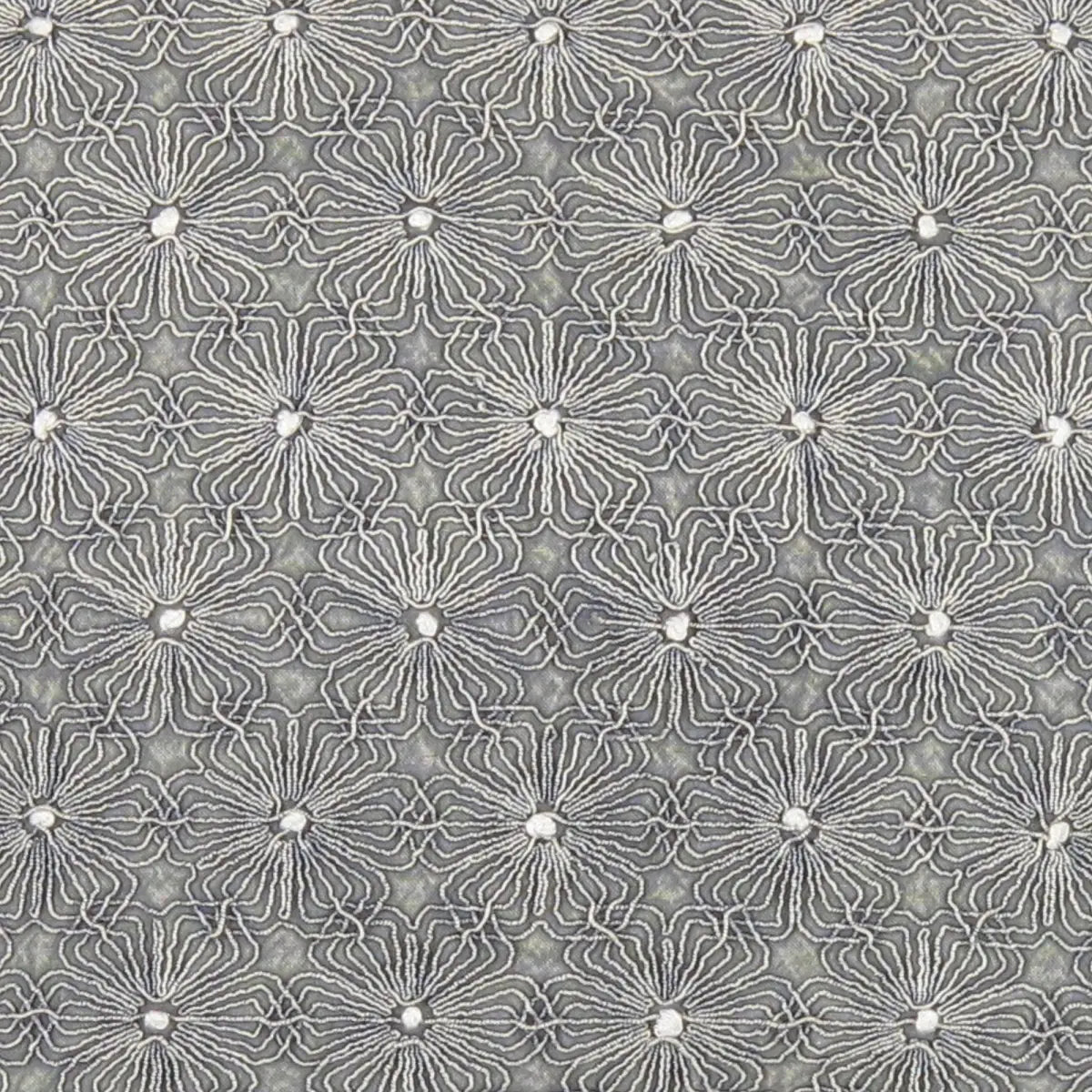 Canvello Naples Embroidered Pillow Grey/Ivory - Grey / 20’’ x 20’’ - Canvello