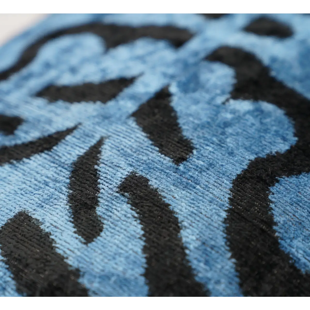 Canvello Naqvy Blue Luxury Tiger Print Throw Pillows | 16 x 24 in (40 x 60 cm) - Canvello