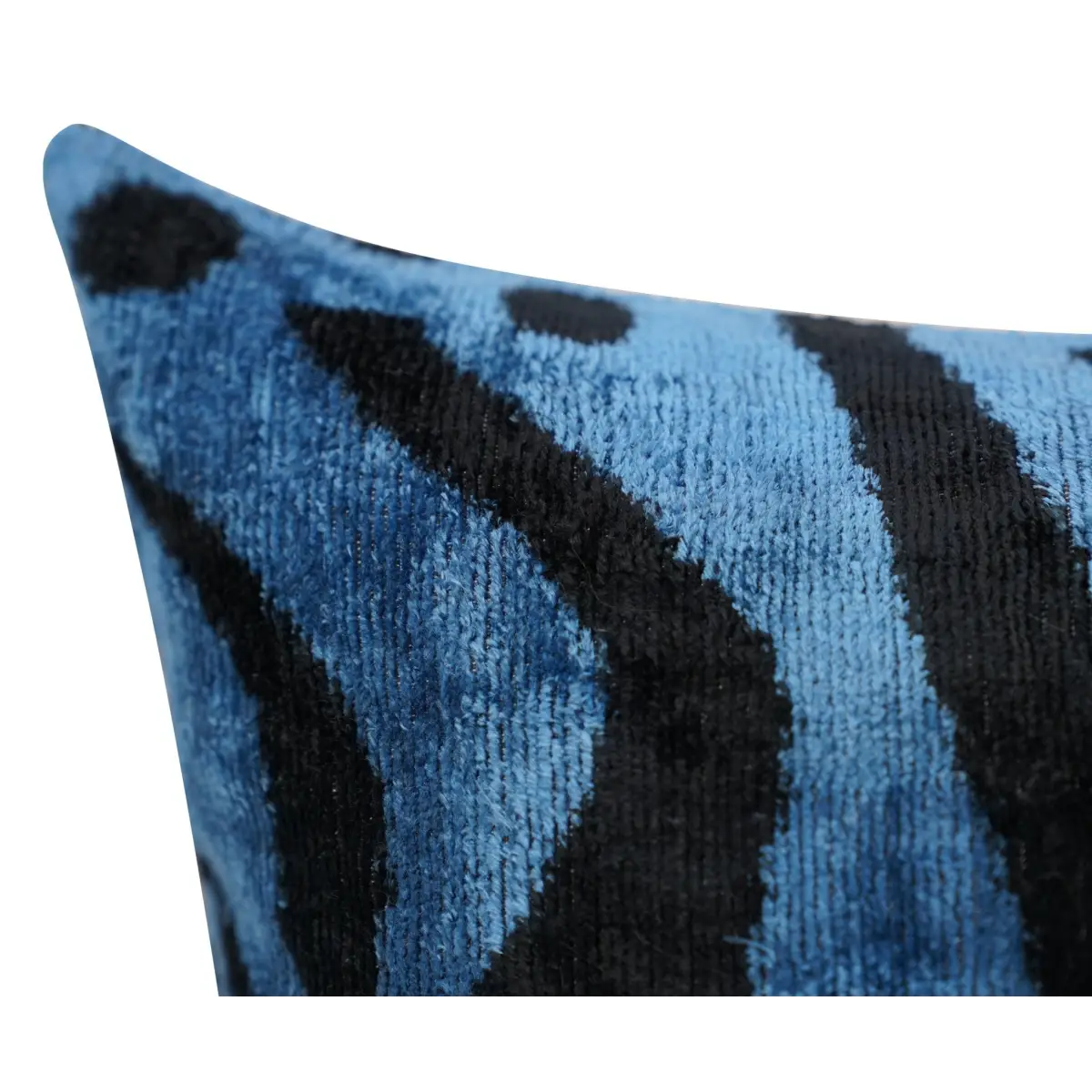 Canvello Naqvy Blue Luxury Tiger Print Throw Pillows | 16 x 24 in (40 x 60 cm) - Canvello