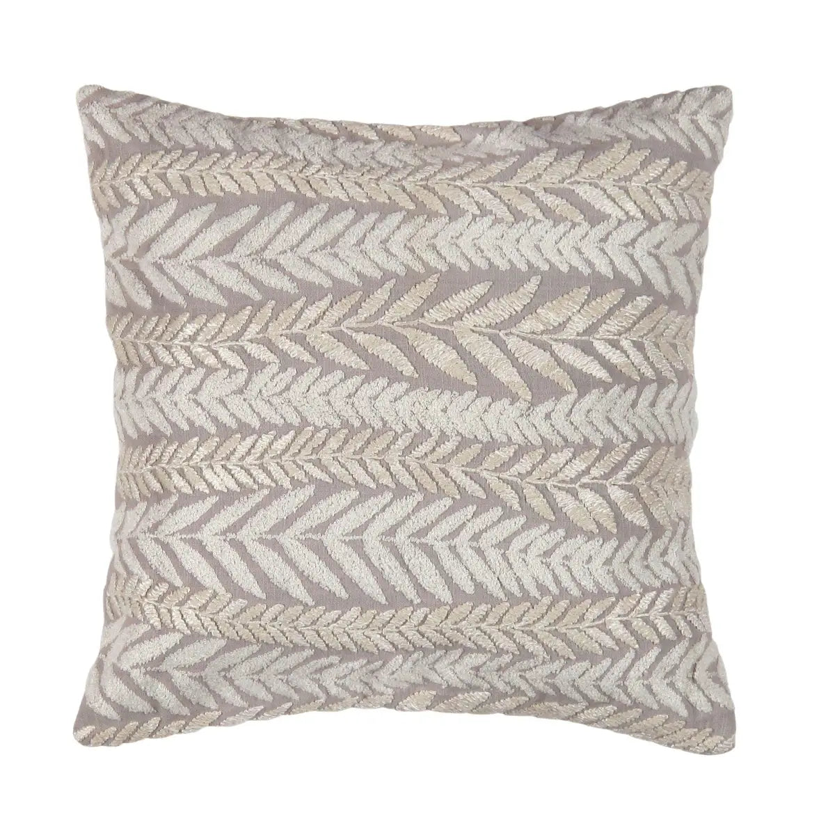 Canvello Neples Embroidered Pillow 20’’ x 20’’ - Grey / 20’’ x 20’’ - Canvello