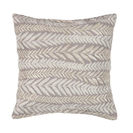 Canvello Neples Embroidered Pillow 20’’ x 20’’ - Grey / 20’’ x 20’’ - Canvello