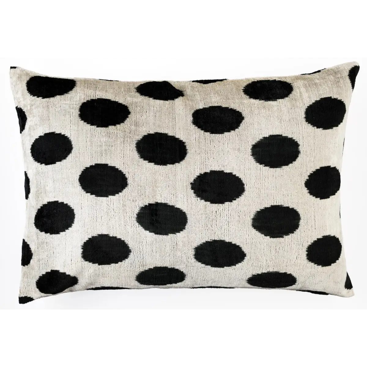 Canvello Organic Handmade Silk Velvet Pillow: 16x24 Inches with Premium Down Feather Insert - All-Natural