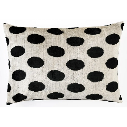 Canvello Organic Handmade Silk Velvet Pillow: 16x24 Inches with Premium Down Feather Insert - All-Natural