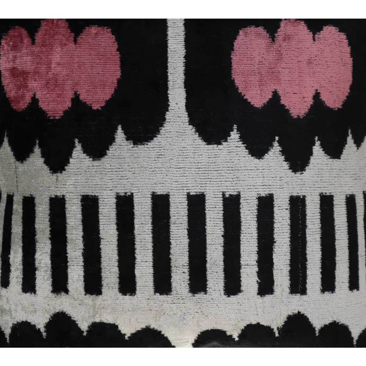 Canvello Pink Black White Pillows With Luxury Decorative Cover - 16x16 - Canvello