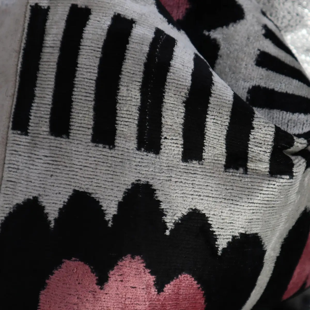 Canvello Pink Black White Pillows With Luxury Decorative Cover - 16x16 - Canvello