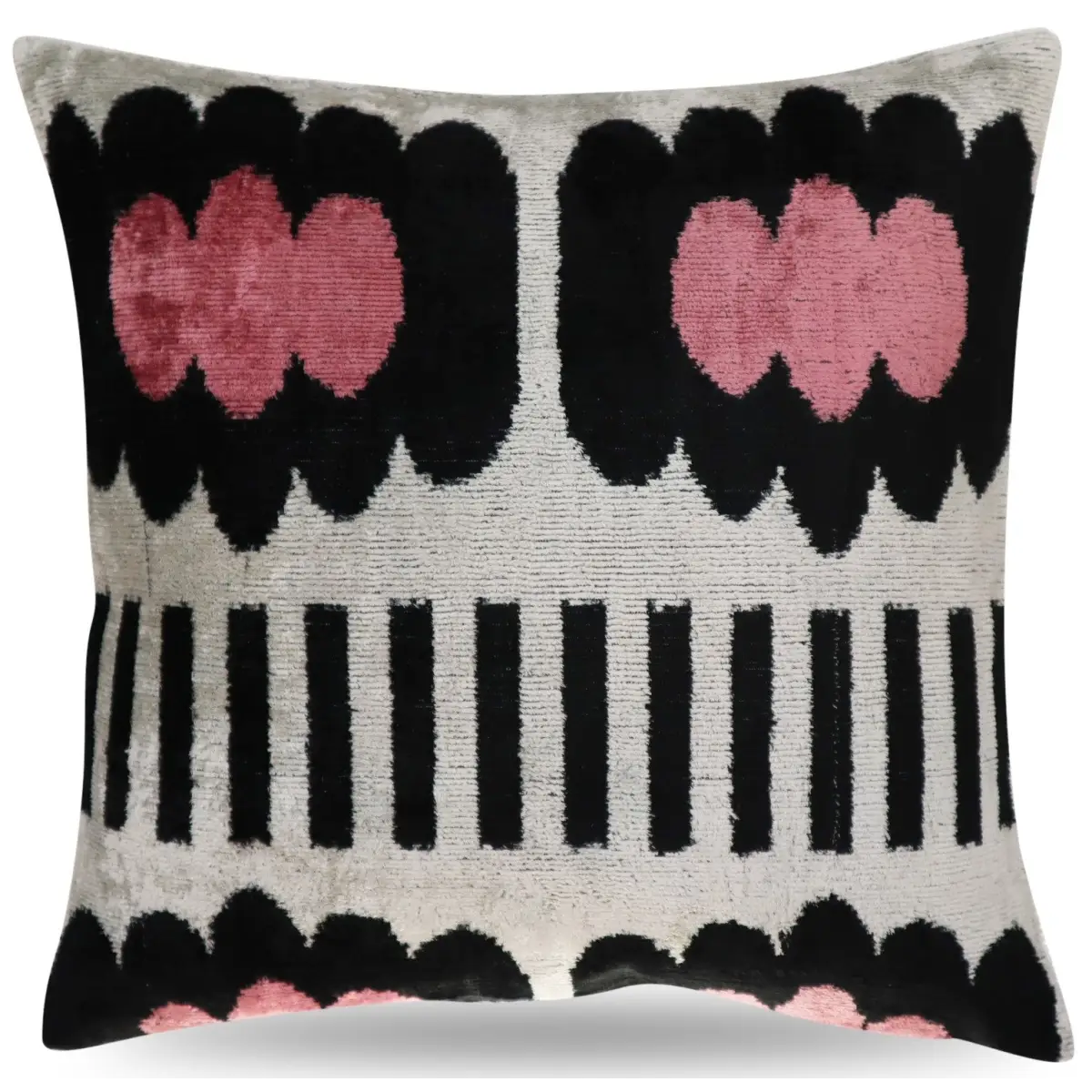 Canvello Pink Black White Pillows With Luxury Decorative Cover - 16x16 - Canvello