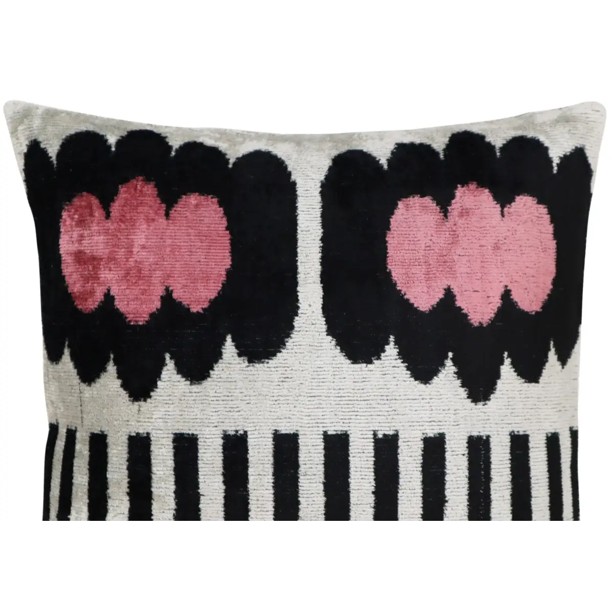 Canvello Pink Black White Pillows With Luxury Decorative Cover - 16x16 - Canvello