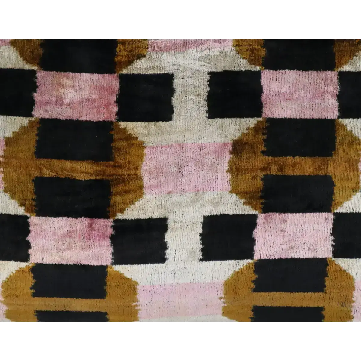 Canvello Pink Brown Handmade 16x24 Silk Velvet Pillow Organic Veg Dyed Down/Feather Filled - Canvello