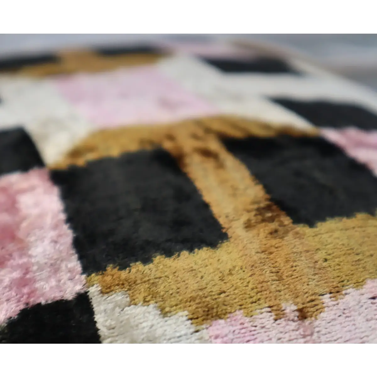 Canvello Pink Brown Handmade 16x24 Silk Velvet Pillow Organic Veg Dyed Down/Feather Filled - Canvello