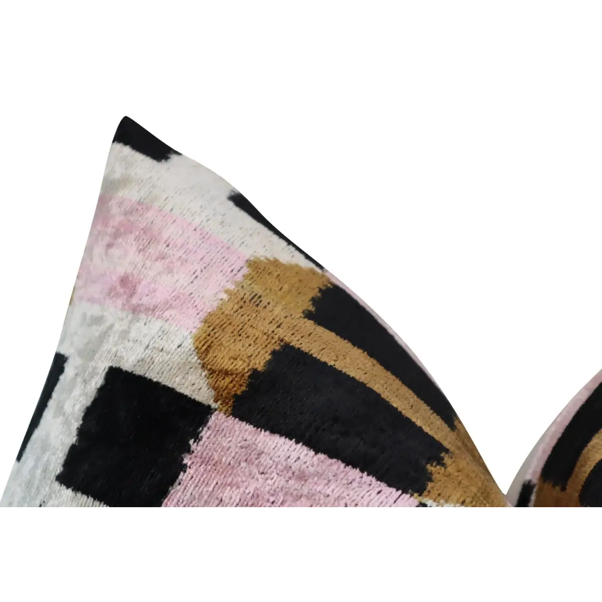Canvello Pink Brown Handmade 16x24 Silk Velvet Pillow Organic Veg Dyed Down/Feather Filled - Canvello