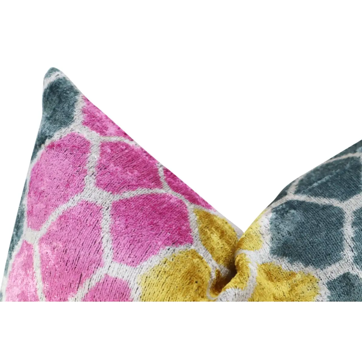 Canvello Pink Gold Gray Hexagon Pillows For Couch - 16x24 - Canvello
