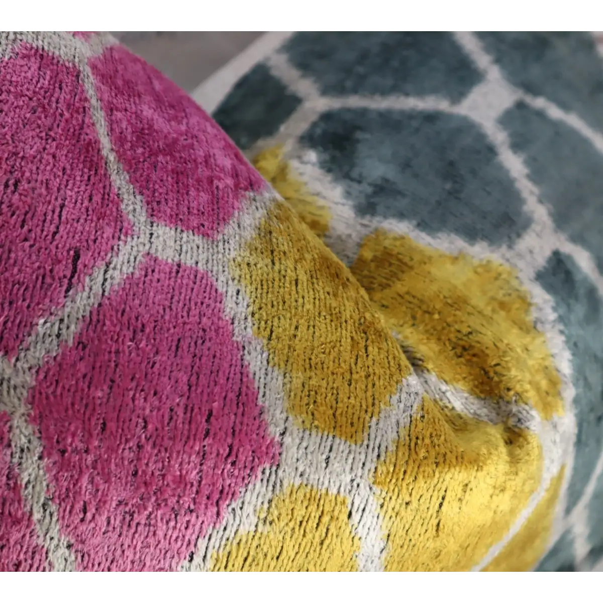 Canvello Pink Gold Gray Hexagon Pillows For Couch - 16x24 - Canvello