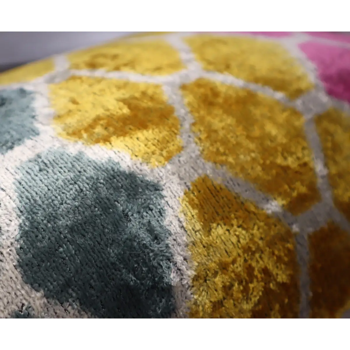 Canvello Pink Gold Gray Hexagon Pillows For Couch - 16x24 - Canvello