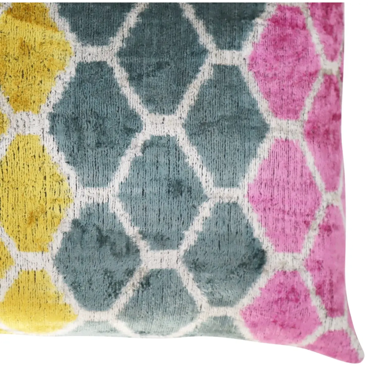 Canvello Pink Gold Gray Hexagon Pillows For Couch - 16x24 - Canvello
