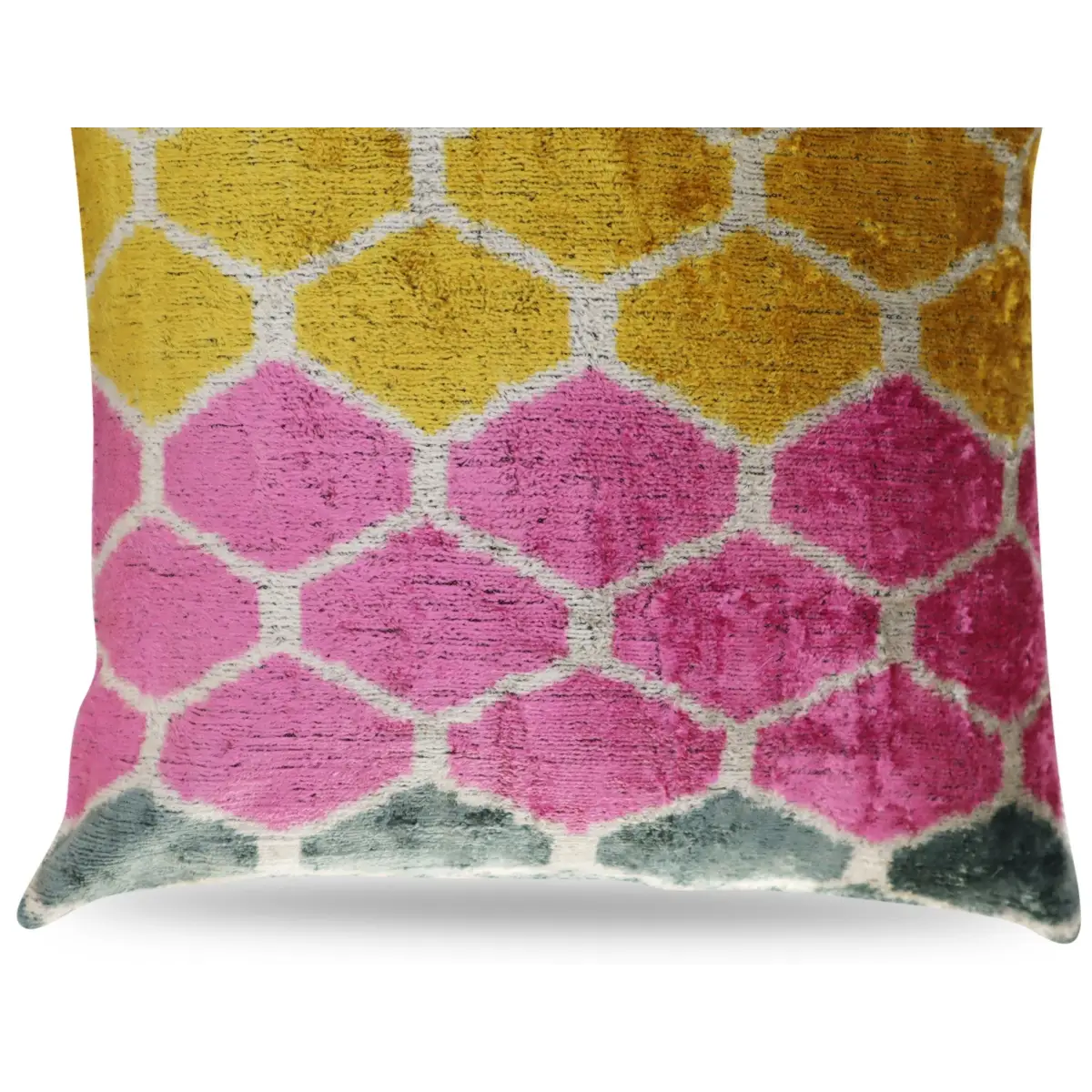 Canvello Pink Gold Gray Pillows With Luxury Decorative Cover - 16x16 - Canvello