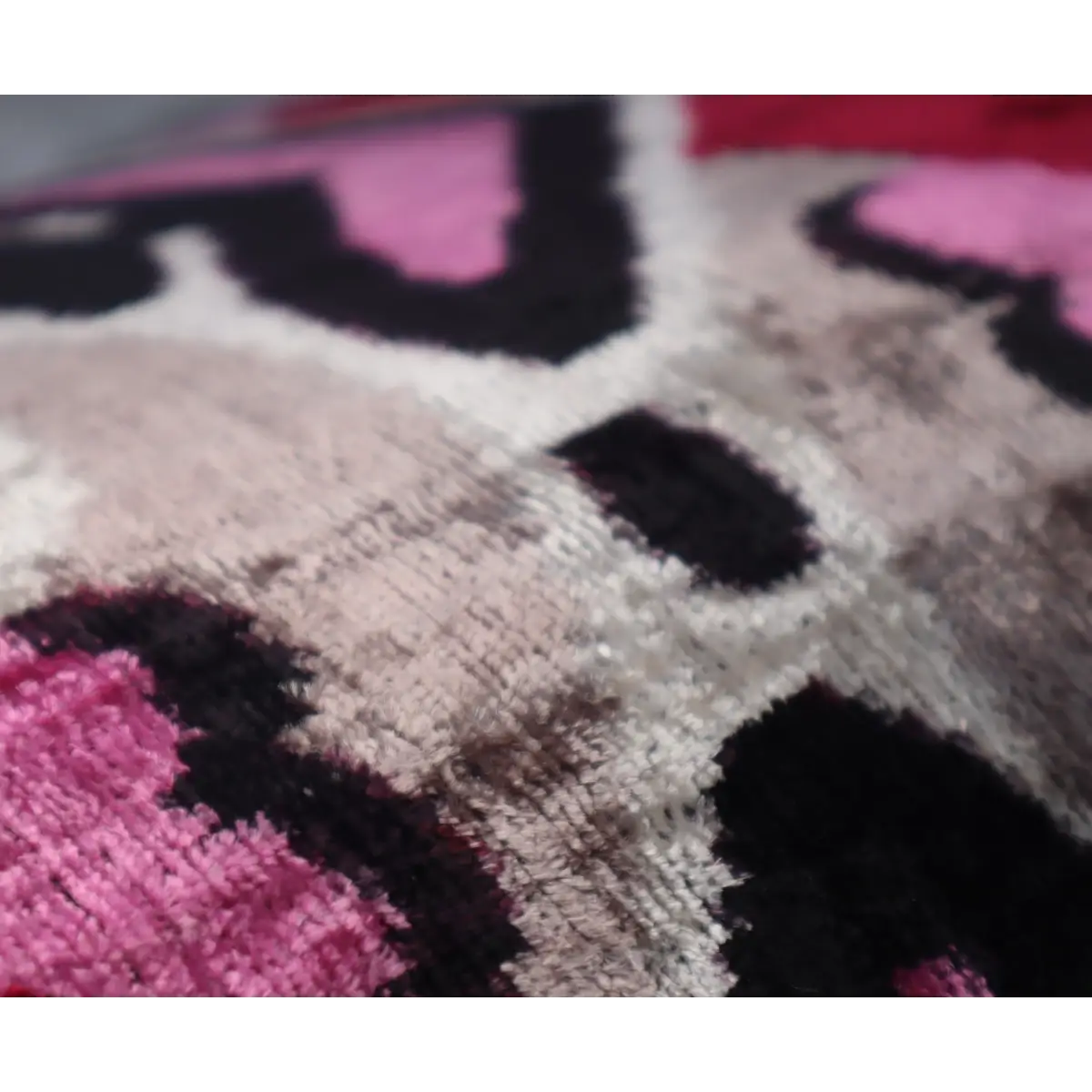 Canvello Pink Gray Handmade 16x24 Silk Velvet Pillow Organic Veg Dyed Down/Feather Filled - Canvello
