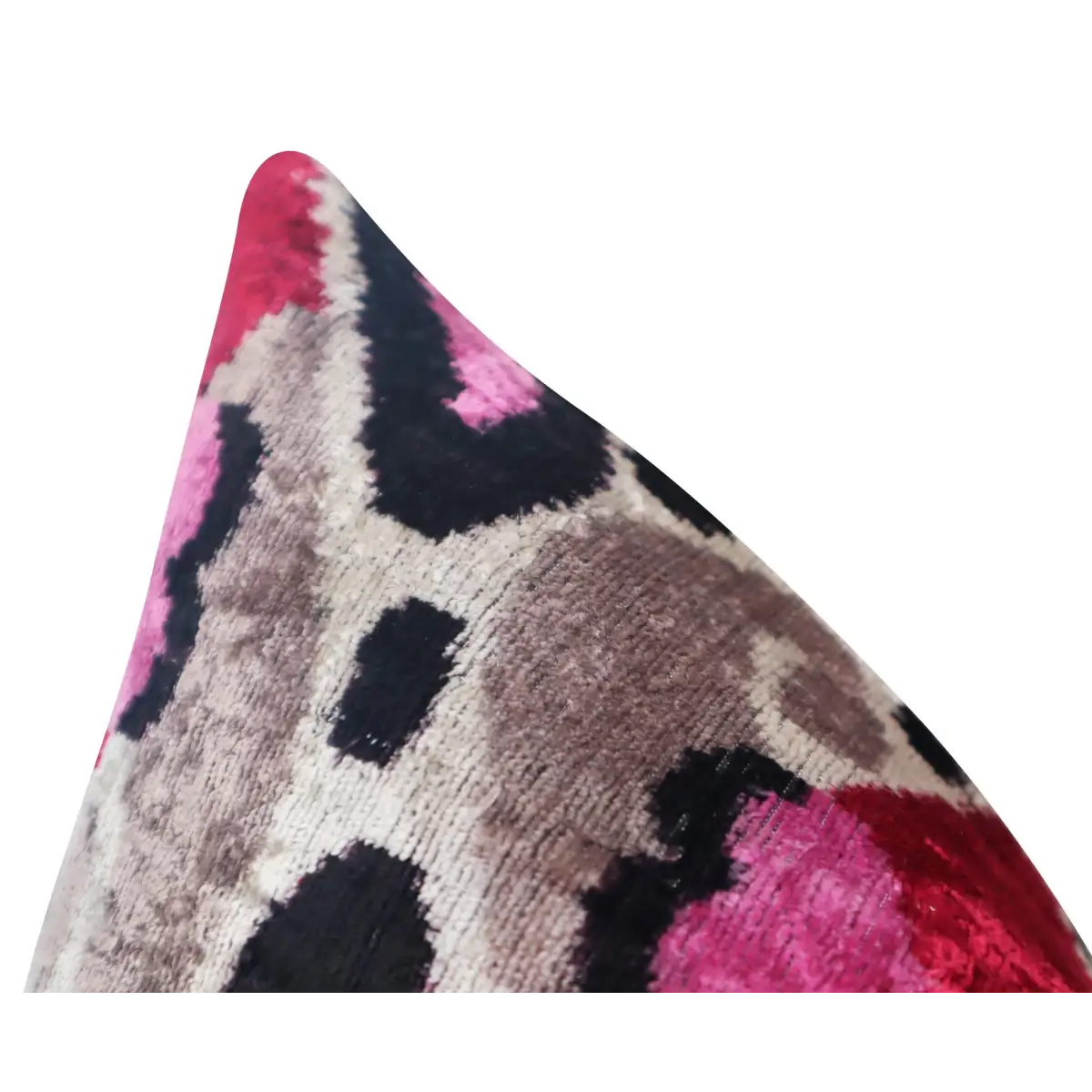 Canvello Pink Gray Handmade 16x24 Silk Velvet Pillow Organic Veg Dyed Down/Feather Filled - Canvello